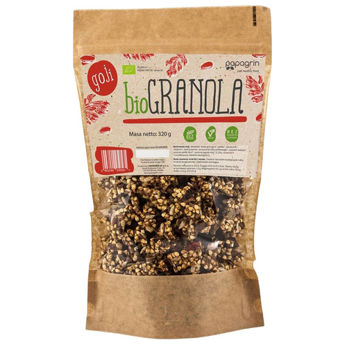 Granola z Jagodami Goji 320g - Papagrin