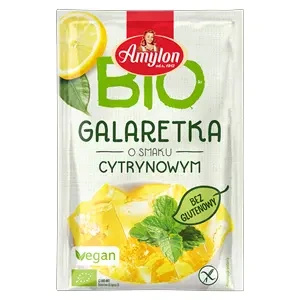 Galaretka cytrynowa z agarem bezglutenowa 40 g - Amylon (EKO)
