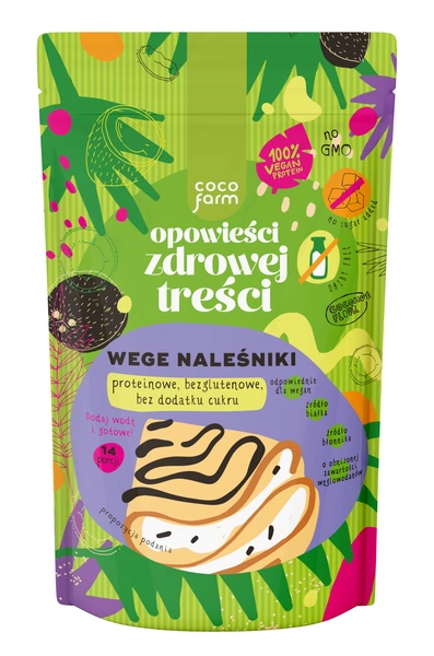 Mieszanka Na Naleśniki Proteinowe Bez Dodatku Cukrów 345 G - Coco Farm