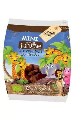 Herbatniki Dla Dzieci z Czekoladą MINI Jungle 100g - BIO ANIA