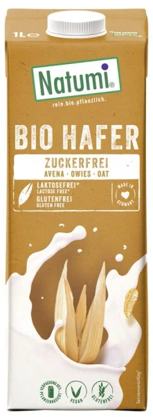 Napój owsiany bez cukru bezglutenowy 1 l - Natumi (EKO)