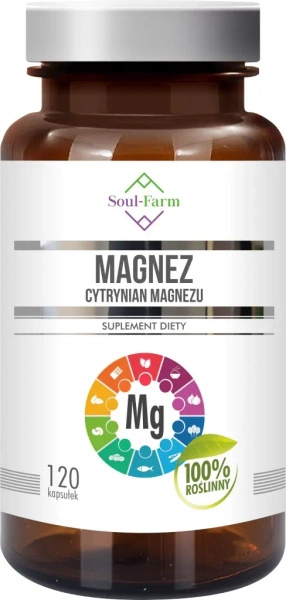 Cytrynian Magnezu 120 szt. (650 Mg) - SOUL FARM