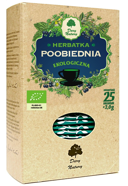Herbatka poobiednia 25 szt. 50 g - Dary Natury (EKO)
