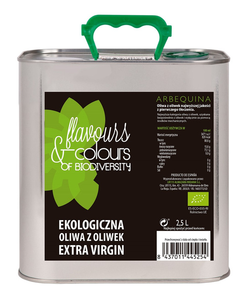 Oliwa z oliwek extra virgin 2,5 l - Flavours & Colours (EKO)