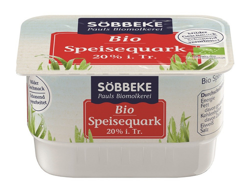 Serek Śmietankowy Quark (20 % Tłuszczu W Suchej Masie) Bio 250 G - Sobbeke