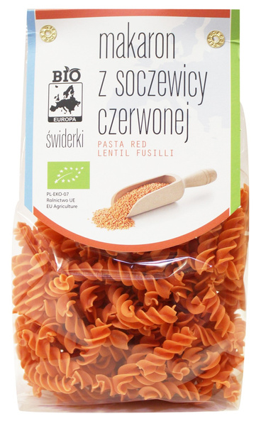 Makaron proteinowy świderki z soczewicy czerwonej 250 g - Bio Planet (BIO)