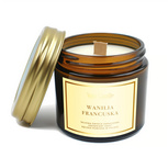 Świeca sojowa zapachowa z drewnianym knotem wanilia francuska 120 ml - Your Candle