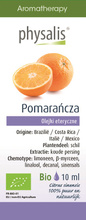 Olejek eteryczny pomarańcza 10 ml - Physalis (BIO)