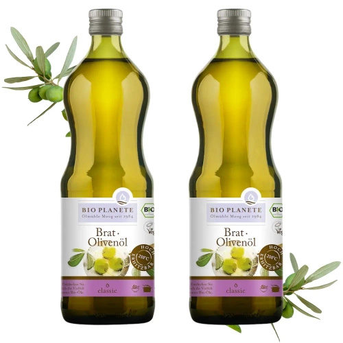 ZESTAW Oliwa z oliwek do smażenia 2 x 1 l - Bio Planete (EKO)