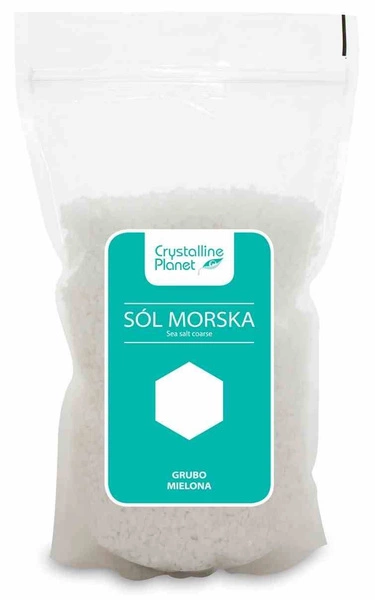 Sól Morska Grubo Mielona 1 Kg  -  CRYSTALLINE PLANET