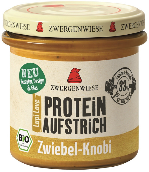 Pasta proteinowa z cebulą i czosnkiem bezglutenowa 135 g - Zwergenwiese (EKO)