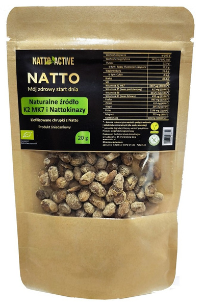 Chrupki z natto liofilizowane bezglutenowe 20 g - Natto (EKO)