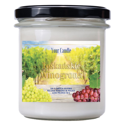 Świeca sojowa zapachowa toskańskie winogrona 300 ml - Your Candle