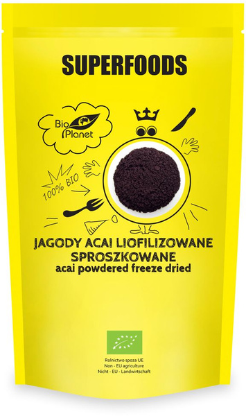 Jagody acai liofilizowane sproszkowane 100 g - Bio Planet (BIO)