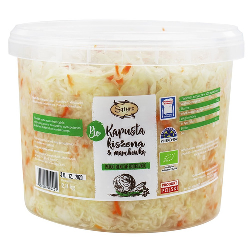 Kapusta kiszona z marchewką 2,8 kg - Sątyrz (BIO)