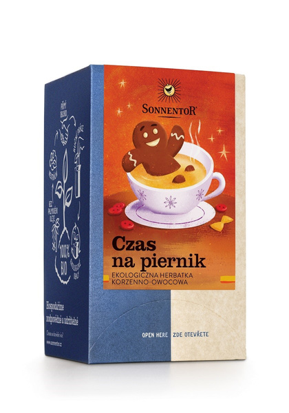 HERBATKA KORZENNO - OWOCOWA PIERNIKOWY CZAS (GINGERBREAD TIME) BIO (18 x 1,8 g) 32,4 g - SONNENTOR