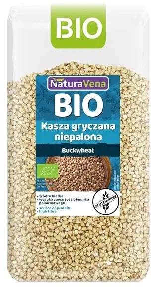 Kasza gryczana niepalona bezglutenowa 500 g - Naturavena (EKO)