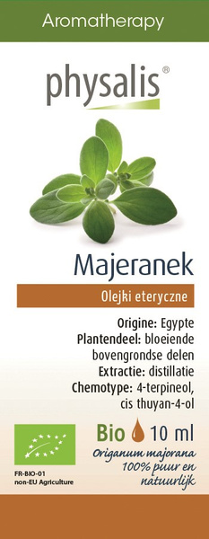 Olejek eteryczny majeranek 10 ml - Physalis (EKO)