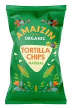 Chipsy tortilla kukurydziane solone bezglutenowe 150 g - Amaizin (EKO)