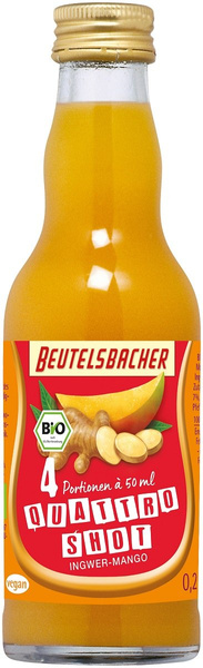 Shot na odporność jabłko mango imbir kurkuma acerola 200 ml - Beutelsbacher (EKO)