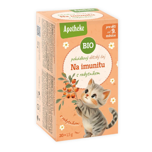 Herbatka bajkowa dla dzieci dzika róża mięta pieprzowa rumianek i rokitnik 20 szt. 30 g - Apotheke (EKO)