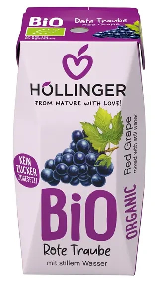 Nektar z czerwonych winogron 200 ml - Hollinger (EKO)