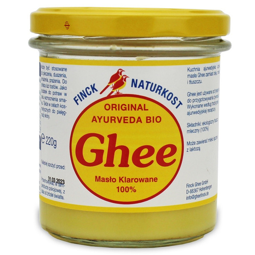 Ghee Masło Klarowane 220g EKO - Finck Naturkost