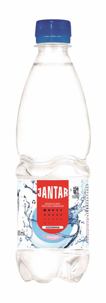 Woda Źródlana Średniozmineralizowana Gazowana 500 Ml  -  JANTAR