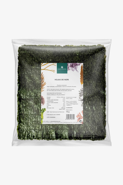 Algi nori prażone do sushi 15 g - Porto Muinos (EKO)