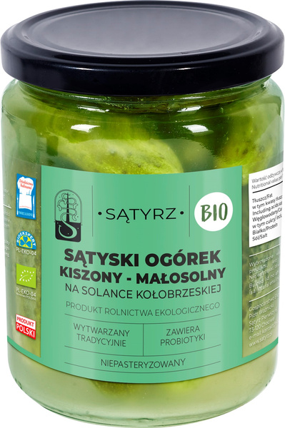 Ogórki małosolne sątyskie 400 g (300 g) - Sątyrz (EKO)