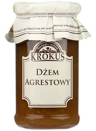 Dżem Agrestowy O Obniżonej Zawartości Cukru Bezglutenowy 235 G - Krokus