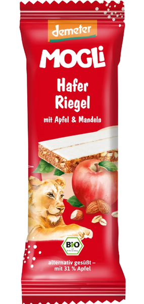 Baton owsiany jabłkowo migdałowy 25 g - Mogli (EKO)