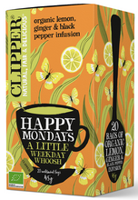 Herbatka Cytrynowa Z Imbirem I Czarnym Pieprzem (Happy Mondays) Bio (20 X 2,25 G) 45 G  -  CLIPPER