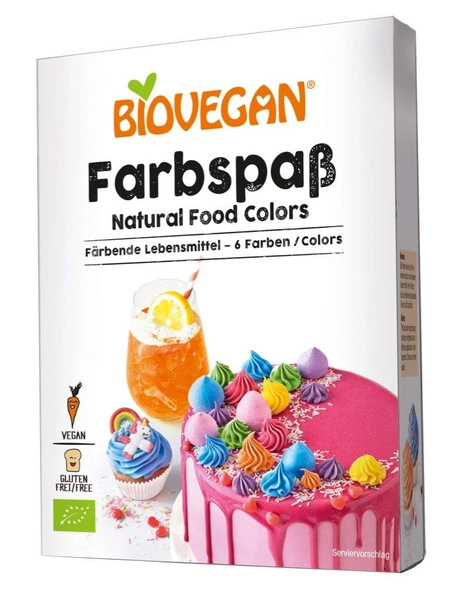 Barwniki Spożywcze Bez Glutenu 48g - Biovegan