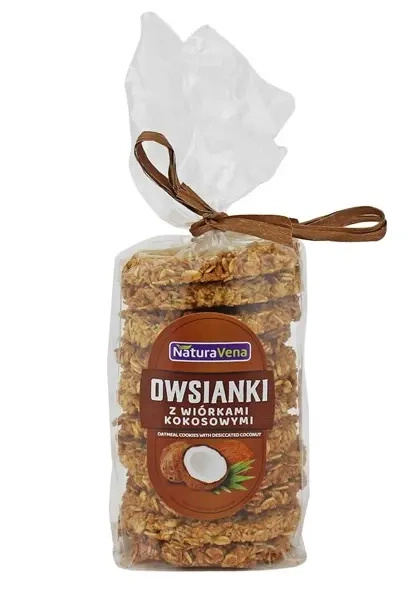 Ciastka owsianki z wiórkami kokosowymi 175 g - Naturavena