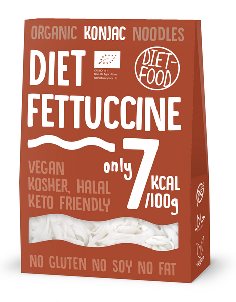 Makaron fettuccine konjac bezglutenowy 385 g (300 g) - DIET-FOOD (BIO)