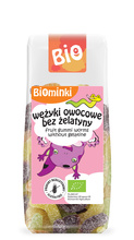 Wężyki Owocowe Bez Żelatyny Bezglutenowe Bio 100 G  -  BIOMINKI