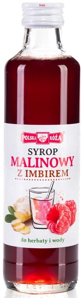 Syrop Malinowy z Imbirem 315ml - Polska Róża