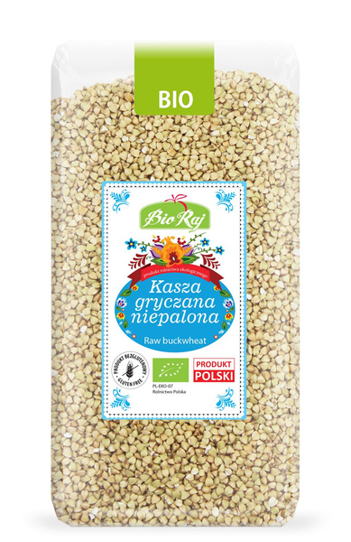 Kasza gryczana niepalona bezglutenowa 500 g - Bio Raj (EKO)