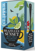 Herbatka yerba mate z miętą i limonką brazilian sunset 20 szt. 40 g - clipper (EKO)