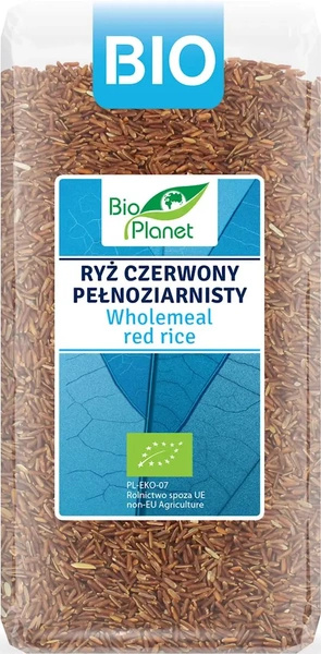 Ryż Czerwony Pełnoziarnisty 400g - Bio Planet - EKO