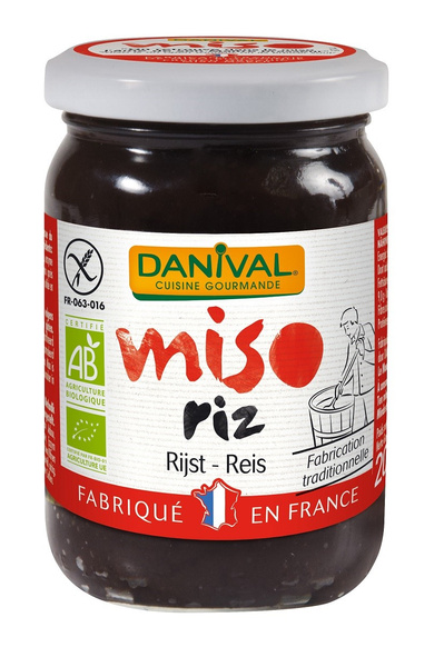 Miso rice pasta z soi i ryżu bezglutenowe 200 g - Danival (EKO)