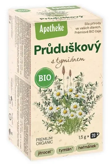 Herbatka na oskrzela z tymiankiem 20 szt. 30 g - Apotheke (EKO)