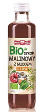 Syrop malinowy z miodem i lipą 250 ml - Polska Róża (BIO)