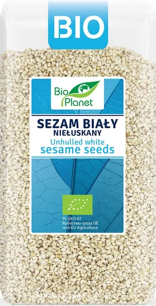 Sezam biały niełuskany 400 g - Bio Planet (BIO)