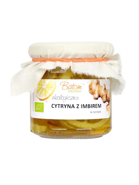 Cytryna z imbirem w syropie 220 g - Batom (EKO)