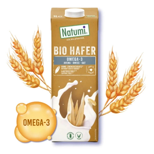 Napój owsiany omega-3 bez dodatku cukru 1 l - Natumi (EKO)