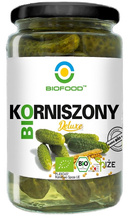 Korniszony ogórki konserwowe 700 g (400 g) - BIO FOOD (EKO)