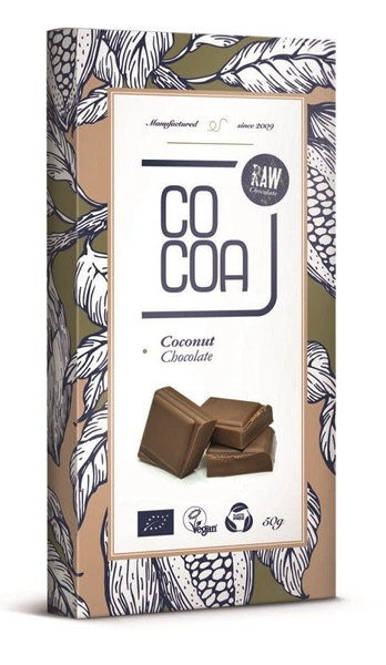 Czekolada Kokosowa Ekologiczna 50g - COCOA EKO