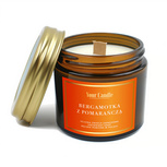 Świeca sojowa z drewnianym knotem bergamotka z pomarańczą 120 ml - Your Candle